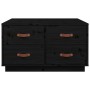 Mesa de centro de madera maciza de pino negro 80x80x45 cm de vidaXL, Mesas de centro - Ref: Foro24-821521, Precio: 161,37 €, ...