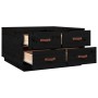 Mesa de centro de madera maciza de pino negro 80x80x45 cm de vidaXL, Mesas de centro - Ref: Foro24-821521, Precio: 161,37 €, ...