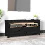 Mueble de TV de madera maciza de pino negro 114x35x52 cm de vidaXL, Muebles TV - Ref: Foro24-821506, Precio: 115,77 €, Descue...