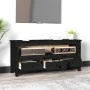 Mueble de TV de madera maciza de pino negro 114x35x52 cm de vidaXL, Muebles TV - Ref: Foro24-821506, Precio: 115,77 €, Descue...