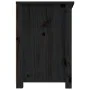Mueble de TV de madera maciza de pino negro 114x35x52 cm de vidaXL, Muebles TV - Ref: Foro24-821506, Precio: 115,77 €, Descue...