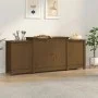 Aparador de madera maciza de pino marrón miel 164x37x68 cm de vidaXL, Aparadores - Ref: Foro24-821495, Precio: 204,43 €, Desc...