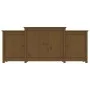 Aparador de madera maciza de pino marrón miel 164x37x68 cm de vidaXL, Aparadores - Ref: Foro24-821495, Precio: 204,43 €, Desc...