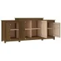 Aparador de madera maciza de pino marrón miel 164x37x68 cm de vidaXL, Aparadores - Ref: Foro24-821495, Precio: 204,43 €, Desc...