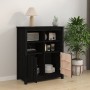 Aparador de madera maciza de pino negro 83x41,5x100 cm de vidaXL, Aparadores - Ref: Foro24-821516, Precio: 134,60 €, Descuent...