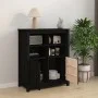 Aparador de madera maciza de pino negro 83x41,5x100 cm de vidaXL, Aparadores - Ref: Foro24-821516, Precio: 133,09 €, Descuent...
