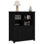 Aparador de madera maciza de pino negro 83x41,5x100 cm de vidaXL, Aparadores - Ref: Foro24-821516, Precio: 134,60 €, Descuent...