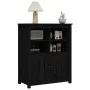 Aparador de madera maciza de pino negro 83x41,5x100 cm de vidaXL, Aparadores - Ref: Foro24-821516, Precio: 133,09 €, Descuent...