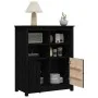 Aparador de madera maciza de pino negro 83x41,5x100 cm de vidaXL, Aparadores - Ref: Foro24-821516, Precio: 133,09 €, Descuent...