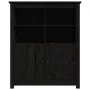 Aparador de madera maciza de pino negro 83x41,5x100 cm de vidaXL, Aparadores - Ref: Foro24-821516, Precio: 133,09 €, Descuent...