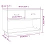 Mueble de TV madera maciza de pino marrón miel 90x40x60 cm de vidaXL, Muebles TV - Ref: Foro24-821525, Precio: 73,82 €, Descu...