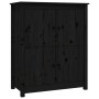 Aparador de madera maciza de pino negro 83x41,5x100 cm de vidaXL, Aparadores - Ref: Foro24-821511, Precio: 137,69 €, Descuent...