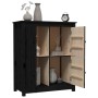 Aparador de madera maciza de pino negro 83x41,5x100 cm de vidaXL, Aparadores - Ref: Foro24-821511, Precio: 137,69 €, Descuent...