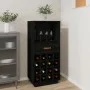 Botellero de madera maciza de pino negro 45x34x100 cm de vidaXL, Armarios para vino y licores - Ref: Foro24-821536, Precio: 1...