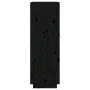 Botellero de madera maciza de pino negro 45x34x100 cm de vidaXL, Armarios para vino y licores - Ref: Foro24-821536, Precio: 1...