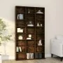 Smoked oak plywood CD shelf 102x23x177.5 cm by vidaXL, CD and DVD storage - Ref: Foro24-815090, Price: 103,99 €, Discount: %