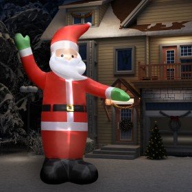 Papá Noel inflable con LED adorno navideño IP44 4,5 m en Decoración Festiva y Estacional | Comprar online en Foru.es