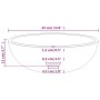 Lavabo de vidrio templado dorado 35x12 cm de vidaXL, Lavabos - Ref: Foro24-345258, Precio: 49,77 €, Descuento: %