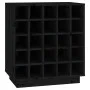 Botellero de madera maciza de pino negro 55,5x34x61 cm de vidaXL, Armarios para vino y licores - Ref: Foro24-821531, Precio: ...