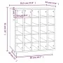 Botellero de madera maciza de pino negro 55,5x34x61 cm de vidaXL, Armarios para vino y licores - Ref: Foro24-821531, Precio: ...