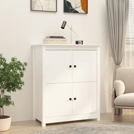 Aparador de madera maciza de pino blanco 83x41,5x100 cm de vidaXL, Aparadores - Ref: Foro24-821508, Precio: 141,79 €, Descuen...