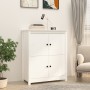 Aparador de madera maciza de pino blanco 83x41,5x100 cm de vidaXL, Aparadores - Ref: Foro24-821508, Precio: 143,64 €, Descuen...