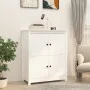 Aparador de madera maciza de pino blanco 83x41,5x100 cm de vidaXL, Aparadores - Ref: Foro24-821508, Precio: 141,79 €, Descuen...