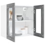 Armario colgante vidrio madera gris Sonoma 60x31x60 cm de vidaXL, Armarios de cocina - Ref: Foro24-815121, Precio: 52,70 €, D...