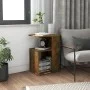 Smoked oak plywood side table 36x30x56 cm by vidaXL, Side tables - Ref: Foro24-815189, Price: 27,59 €, Discount: %
