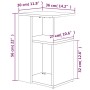 Mesa auxiliar madera contrachapada roble ahumado 36x30x56 cm de vidaXL, Mesas auxiliares - Ref: Foro24-815189, Precio: 27,91 ...
