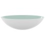 Lavabo de vidrio blanco 50x37x14 cm de vidaXL, Lavabos - Ref: Foro24-345255, Precio: 73,87 €, Descuento: %