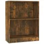 Estantería madera de ingeniería roble ahumado 60x24x76 cm de vidaXL, Librerías y estanterías - Ref: Foro24-815084, Precio: 32...
