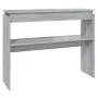 Gray Sonoma plywood console table 102x30x80 cm by vidaXL, Side tables - Ref: Foro24-815220, Price: 44,13 €, Discount: %