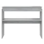 Gray Sonoma plywood console table 102x30x80 cm by vidaXL, Side tables - Ref: Foro24-815220, Price: 44,13 €, Discount: %