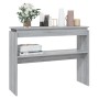Mesa consola madera contrachapada gris Sonoma 102x30x80 cm de vidaXL, Mesas auxiliares - Ref: Foro24-815220, Precio: 44,78 €,...