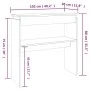 Gray Sonoma plywood console table 102x30x80 cm by vidaXL, Side tables - Ref: Foro24-815220, Price: 44,13 €, Discount: %