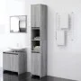 Armario de baño madera contrachapada gris Sonoma 30x30x183,5 cm de vidaXL, Muebles de baño - Ref: Foro24-815109, Precio: 74,1...