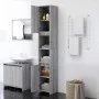 Armario de baño madera contrachapada gris Sonoma 30x30x183,5 cm de vidaXL, Muebles de baño - Ref: Foro24-815109, Precio: 74,1...
