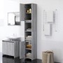 Armario de baño madera contrachapada gris Sonoma 30x30x183,5 cm de vidaXL, Muebles de baño - Ref: Foro24-815109, Precio: 75,0...