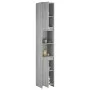 Armario de baño madera contrachapada gris Sonoma 30x30x183,5 cm de vidaXL, Muebles de baño - Ref: Foro24-815109, Precio: 74,1...