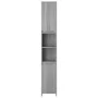 Armario de baño madera contrachapada gris Sonoma 30x30x183,5 cm de vidaXL, Muebles de baño - Ref: Foro24-815109, Precio: 74,1...