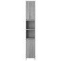 Armario de baño madera contrachapada gris Sonoma 30x30x183,5 cm de vidaXL, Muebles de baño - Ref: Foro24-815109, Precio: 75,0...
