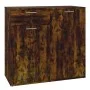 Aparador madera contrachapada roble ahumado 80x36x75 cm de vidaXL, Aparadores - Ref: Foro24-815489, Precio: 67,80 €, Descuent...