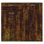 Aparador madera contrachapada roble ahumado 80x36x75 cm de vidaXL, Aparadores - Ref: Foro24-815489, Precio: 72,29 €, Descuent...