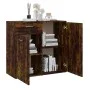 Aparador madera contrachapada roble ahumado 80x36x75 cm de vidaXL, Aparadores - Ref: Foro24-815489, Precio: 67,80 €, Descuent...
