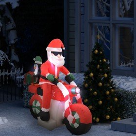 Papá Noel inflable navideño en moto LED IP44 160 cm en Decoración Festiva y Estacional | Comprar online en Foru.es