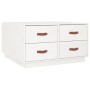 Mesa de centro de madera maciza de pino blanco 80x80x45 cm de vidaXL, Mesas de centro - Ref: Foro24-821518, Precio: 128,96 €,...