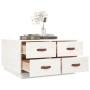 Mesa de centro de madera maciza de pino blanco 80x80x45 cm de vidaXL, Mesas de centro - Ref: Foro24-821518, Precio: 128,96 €,...