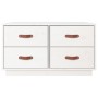 Mesa de centro de madera maciza de pino blanco 80x80x45 cm de vidaXL, Mesas de centro - Ref: Foro24-821518, Precio: 128,96 €,...
