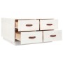 Mesa de centro de madera maciza de pino blanco 80x80x45 cm de vidaXL, Mesas de centro - Ref: Foro24-821518, Precio: 128,96 €,...